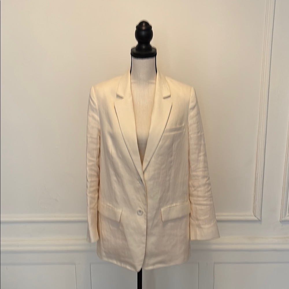 EVERLANE LINEN BLAZER women’s. Cream. Size 6.